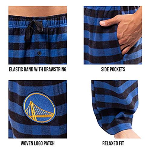 Ultra Game Men's NBA Official Sleepwear Super Soft Flannel Pajama Loungewear Pants4