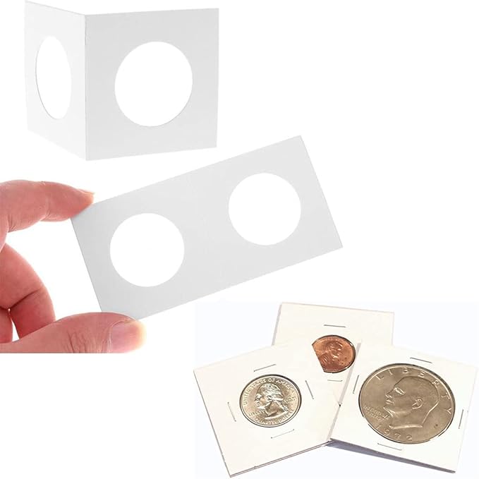 Coin Holders for Collectors, DZLOHAS Quarter Coin Collection Supplies 2x2 Coin