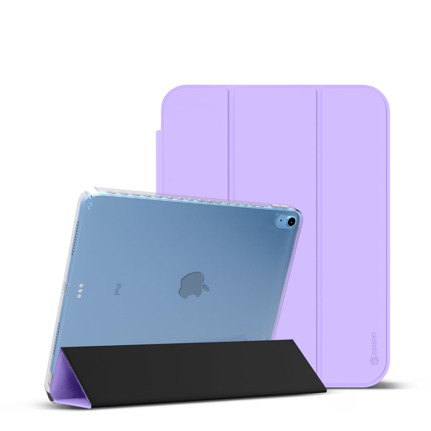 GRIPP Ultra Cover for iPad Air 11" (M2 2024) | iPad Air 10.9" (2020-2022) with Shock Absorbing & PC Transparent Protective Back Shell Case Cover Built in Pencil Holder & Magnetic Closure - Purple (B0D73X55GV) Amazon Price History, Amazon Price Tracker
