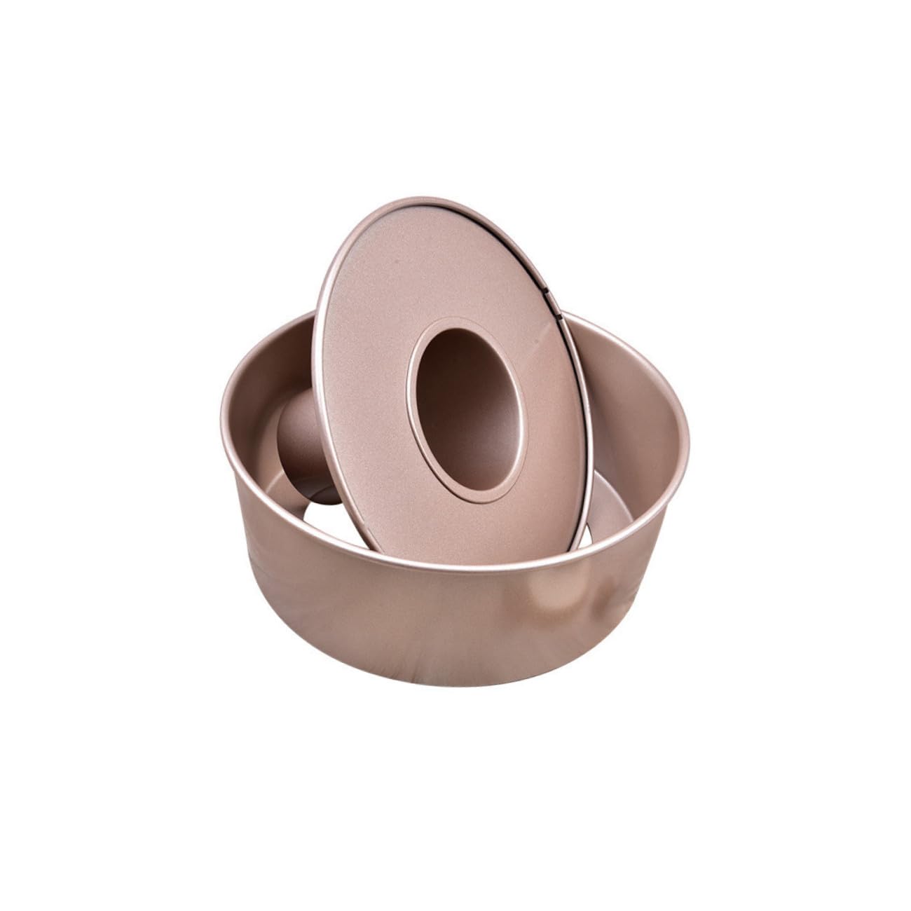 Homoyoyo Stampo per Budino Antiaderente Fondo Removibile 21x21x10 Cm in Acciaio al Carbonio Leggero, Teglia per Torta e Cheesecake per Forno Domestico, Facile da Sformare e Pulire