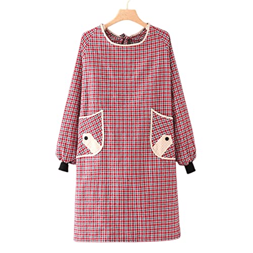 Tablier à manches longues URYYRIT en coton durable de taille S pour femme