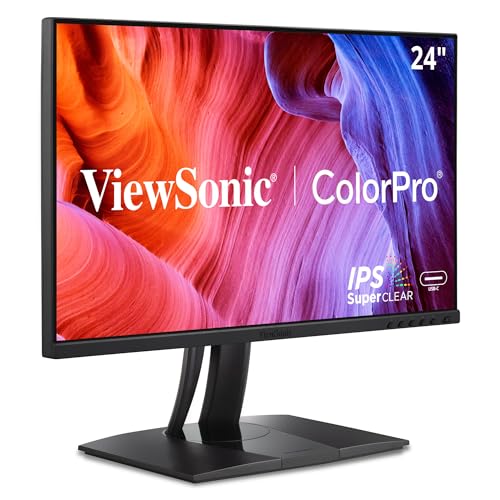 ViewSonic VP2456A 24 Inch 1080p IPS Monitor with Advanced Ergonom...