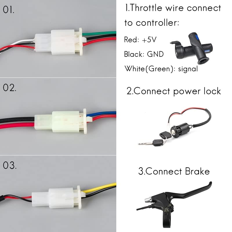 Regulador Patinete Electrico Controlador de bicicleta eléctrica 36V 48V 800W 1000W 30A DC cepillado for E Bike Scooter Skateboard parte ajuste batería Motor parte del Motor Controlador Del Motor