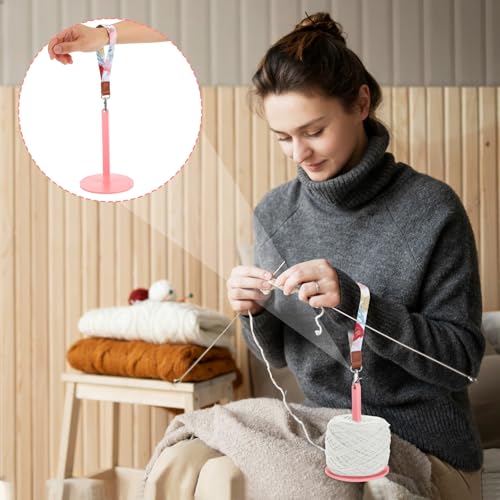 Image of 2pcs Wrist Yarn Holder, Portable Yarn Ball Holder Craft Yarn Spinner Yarn Hanger Knitting Storage Stand Crochet Minder Accessories Crocheting Supplies for Preventing Yarn Entanglement