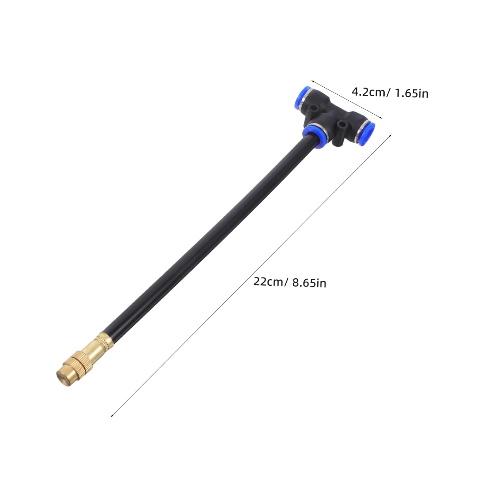 CIMAXIC 4Pcs Adjustable Brass Atomizing Nozzle Rotatable for Efficient Cooling and Humidifying for Garden Patio and Greenhouse Use Enhance Air Humidity