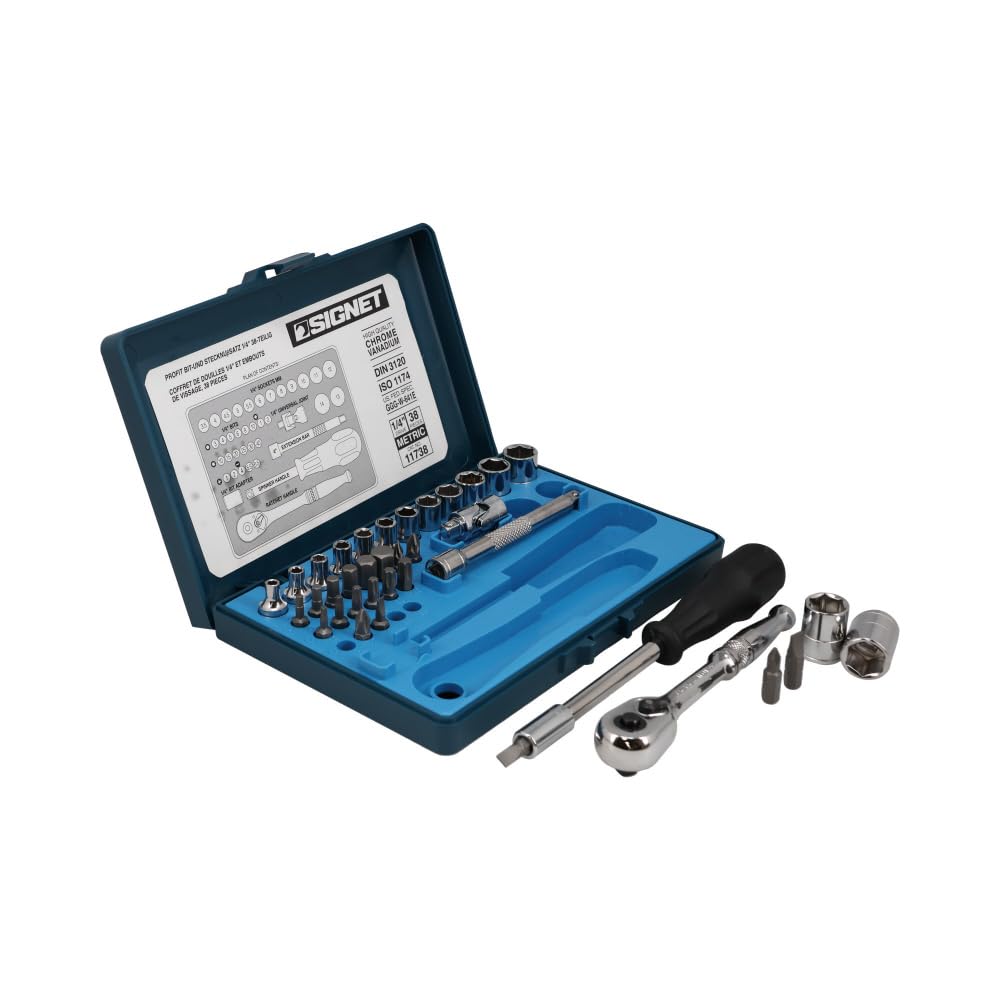 Amazon.co.jp: SIGNET(シグネット) 1/4ドライブ 38PC MM ソケット