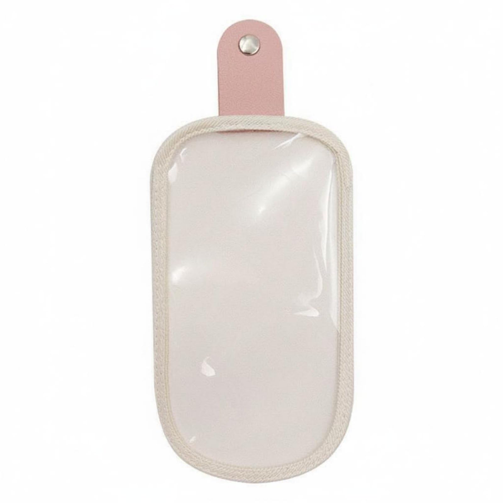 Portable Transparent Glasses Case Lightweight PVC Sunglasses Holder for Travel, White|Eyeglass Cases-image-0