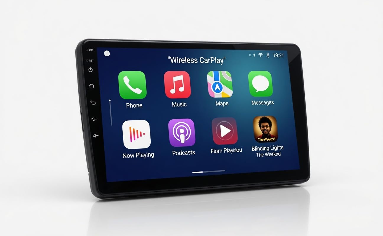 Autorradio 9 Pulgadas Compatible con Saab 9-3 Cabrio 2007-2012 | CarPlay/Android Auto/WiFi/DSP/Dab+, Autorradio táctil CarPlay, Sistema de Radio Multimedia HD (T2 (2GB/32GB) 8 núcleos 5GHz)