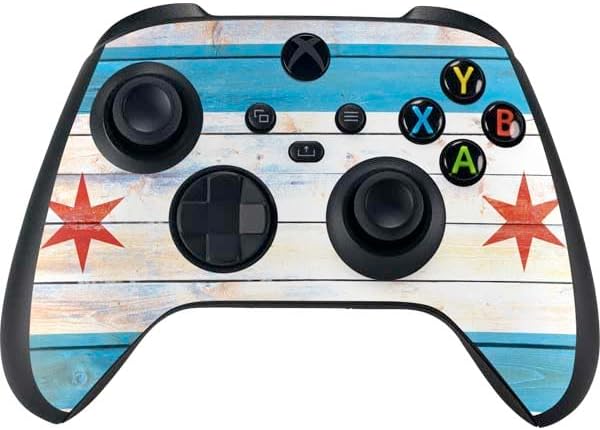 Skinit Decal Gaming Skin Compatible with Xbox Series X Controller - Maryland Flag Dark Wood Design