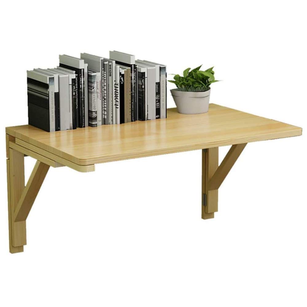 Table gain de place murale LUNEZY en bois naturel pour petit appartement