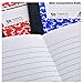 Marble Composition Books, Small Thread Bound Notebooks, Red, Blue and Green, Bulk 15-ct, 750 Total Pages