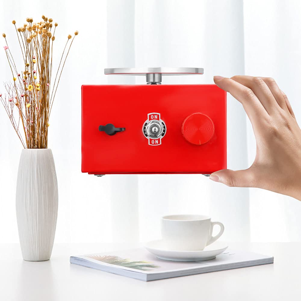 Mini Rueda de Cerámica 6.5cm 10cm Placa Giratoria, Máquina de Alfarería Eléctrica 2000 RPM para Hacer Arcilla, Cerámica, Bricolaje de Cerámica o uso Doméstico,Red