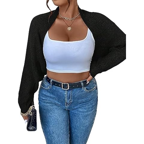 WDIRARA Plus Size Open Front Cardigan Cover