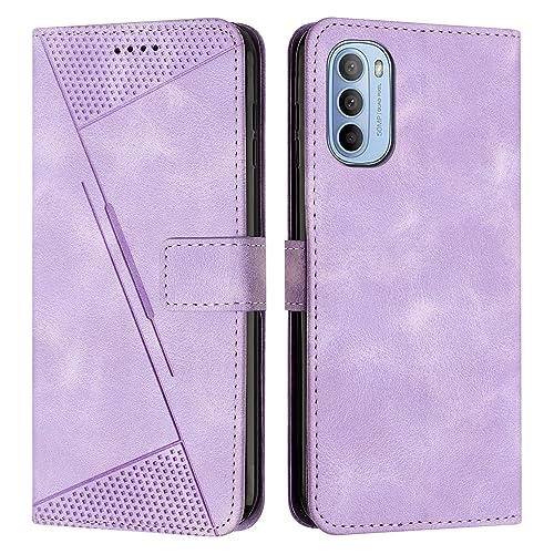 Étui Motorola Moto G Stylus 5G 2022 violet à rabat avec porte-carte