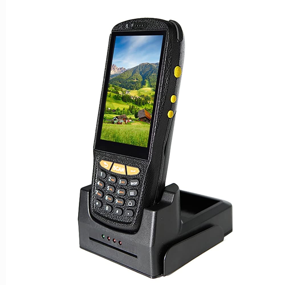 Scanner de codes-barres 2D terminal PDA Android 7.1 durci 4G avec base de charge - 8