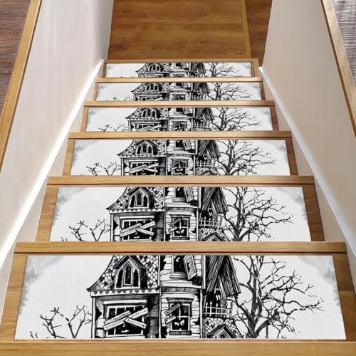 Alfombra antideslizante para peldaños de escalera con base de seguridad, pack de 15 2