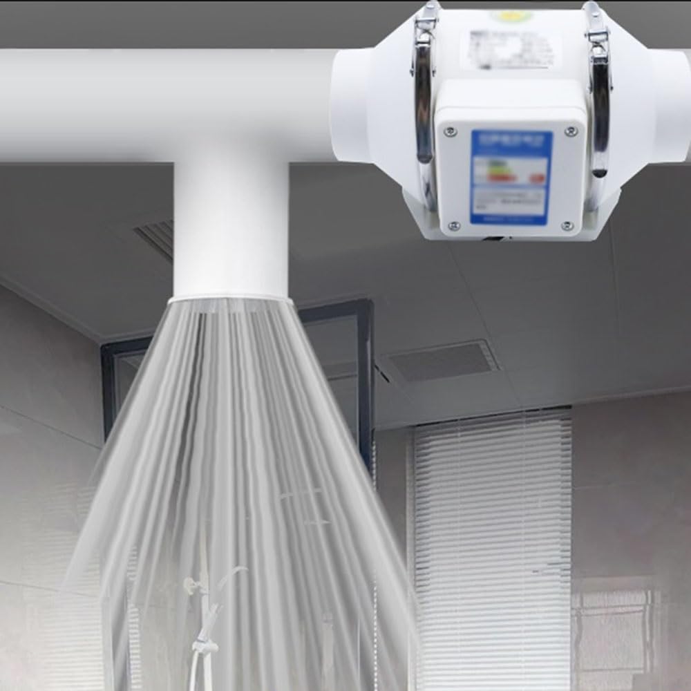 Inicio Extractor de conducto refuerzo industrial, ventilador extracción silencioso alto volumen aire for uso doméstico y comercial Garaje(Medio)