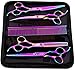 Flyproshop professionale Pet Grooming forbici set trimmer kit cane gatto cura dei capelli sottili con 17,8 cm di taglio forbici, forbici per sfoltire, curvo, Grooming pettine