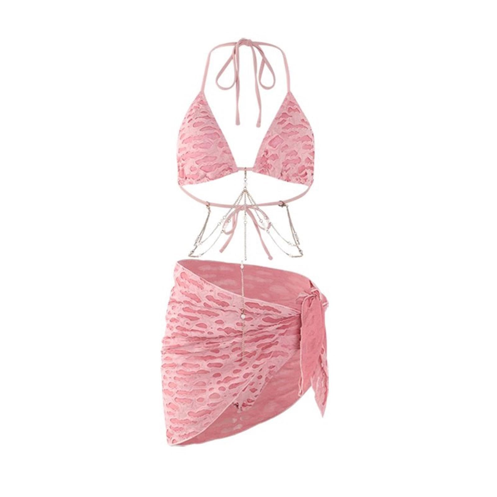 ? Womens Bikini Set With Chain Triangle Swimwear For Vacation Water Activities | Swimwear | Womens Clothing | Clothing, Shoes & Accessories-image-12