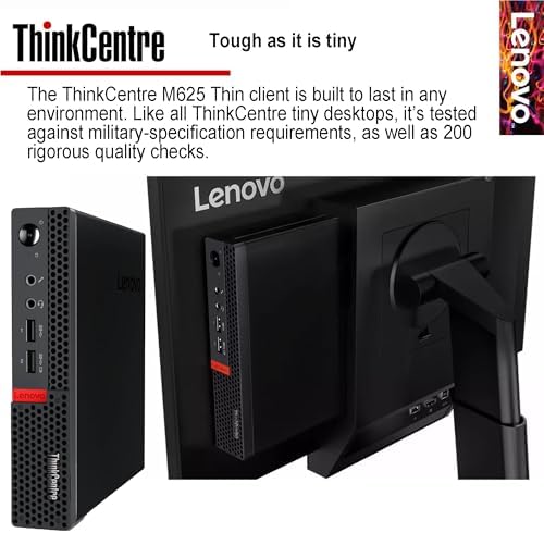 Lenovo Mini Desktop PC, AMD Processor, 4GB DDR4 RAM, 128GB PCIe SSD Drive, Dual Display Ports, Wi-Fi & Bluetooth, USB & RJ-45, Compact Design for Home & Business, w/Keyboard & Mouse - 5
