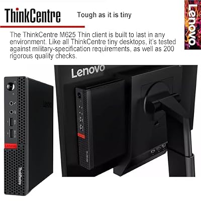 Lenovo ThinkCentre M625 Mini Business Desktop, AMD A4-9120C Processor, AMD Radeon R4 Graphics, AC Wi-Fi, Bluetooth 5.0, USB, RJ-45, Windows 11 Pro (8GB RAM & 128GB SSD)