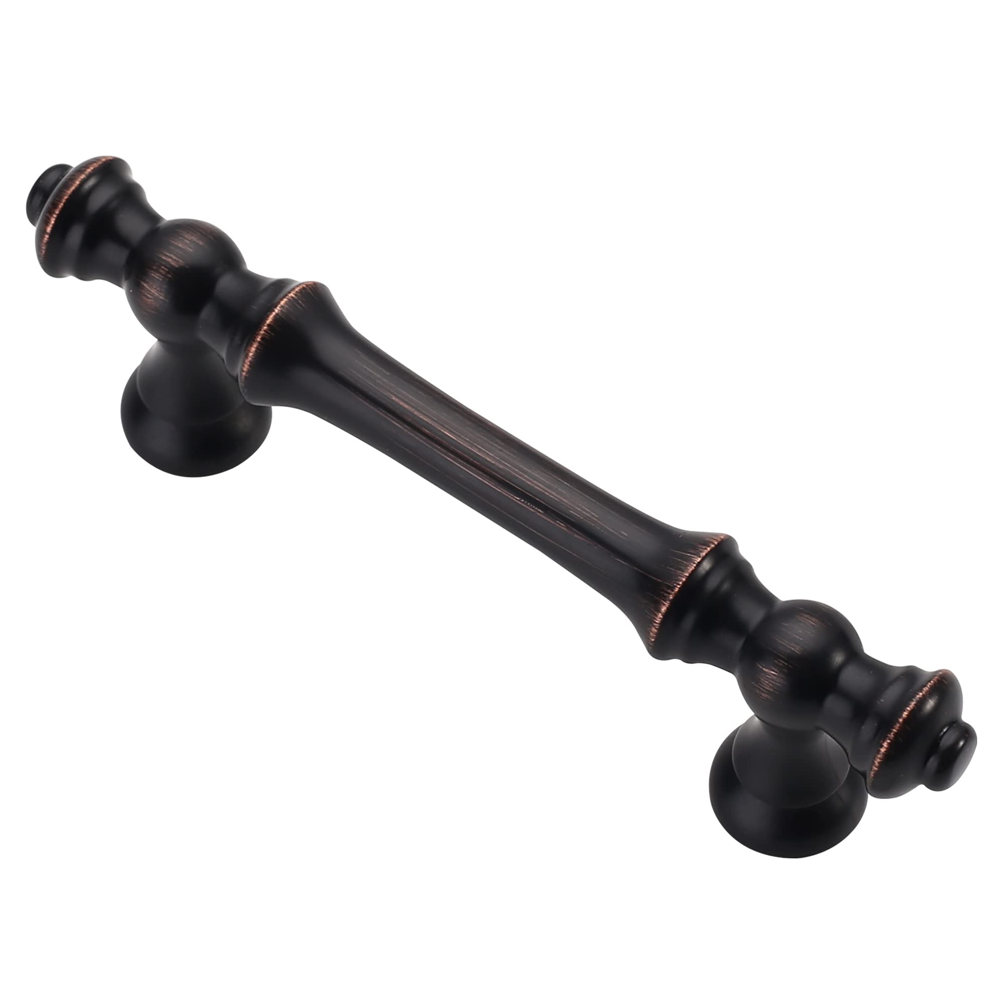 Alzassbg 10 Pack Oil Rubbed Bronze Cabinet Pulls, 3 Inch(76mm) Hole Centers Cabinet Handles Kitchen Hardware Straight Drawer Handle Pull AL3085ORB