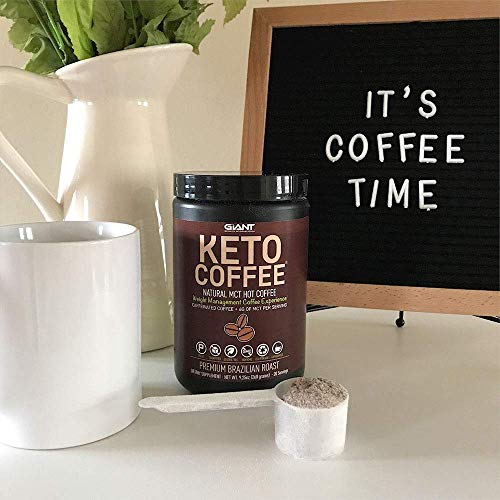 Keto Coffee – Instant Fat Drink for Ketogenic Diet - 8g of MCTs per Serving to Boost Ketone Production, Energy & Metabolism, Caffeinated 20 Servings - Thumbnail 5