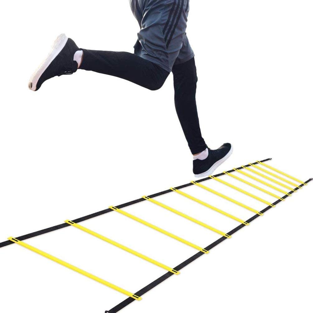WEWESALE Speed Agility Ladder Adjustable Jumping Step Rope Outdoor Rungs Fitness Training Equipment for Kids Teens Soccer Exercise