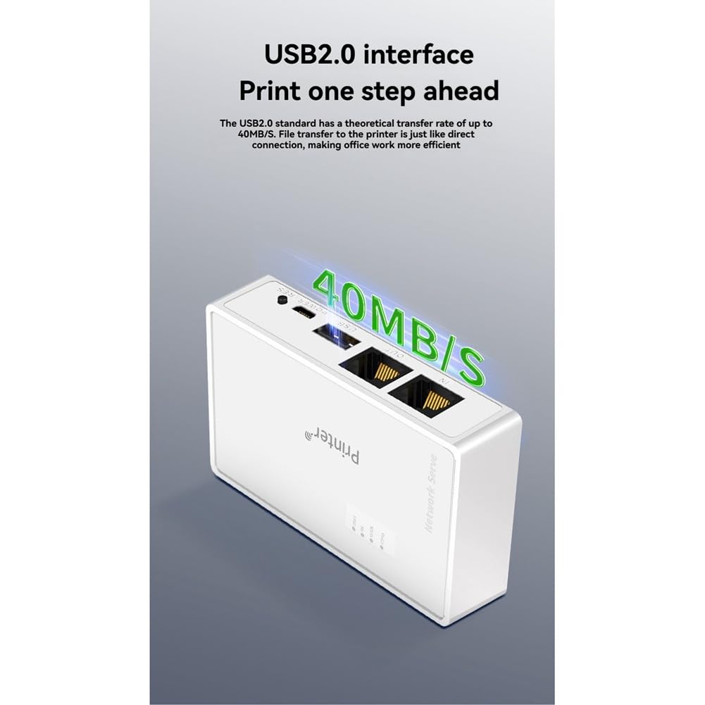 Serveur d'imprimante réseau USB sans fil RJ45 Partage d'impression