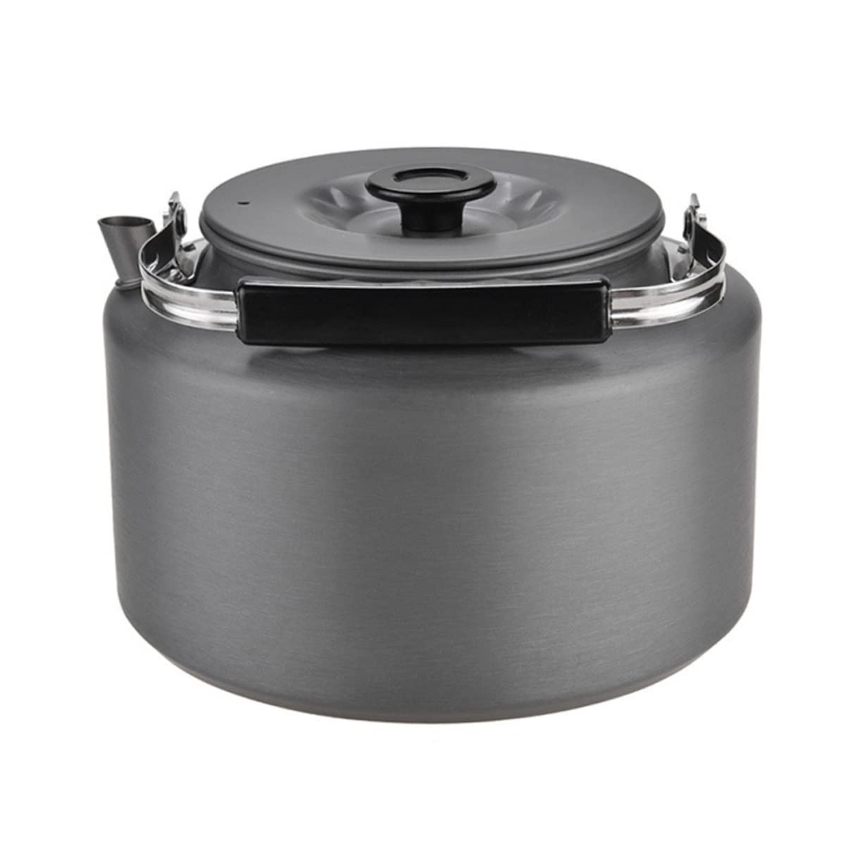 KOMBIUDA 2l Outdoor Tea Pot Portable Camping Kettle Heat-insulated Handle Perfect for Picnics and Adventures