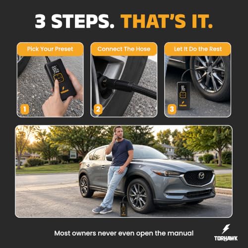 Torhawk Portable Tire Inflator