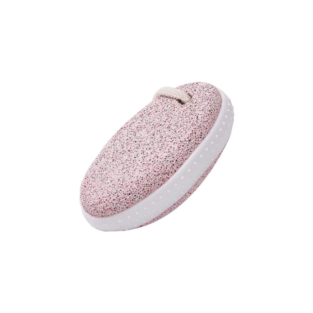 HEALLILY Pumice Stone for Feet Oval Foot Scrubber Exfoliating Dry Dead Skin Remover for Hands Heels Body Foot Care Tool Pink - Image 2