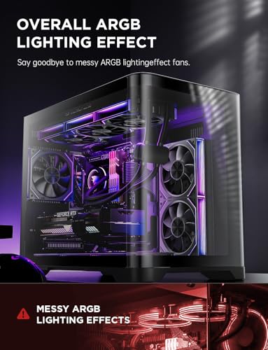 Image of Asiahorse Dawn 120mm Case Fan, ARGB PWM 1850RPM /71CFM Airflow, Forward & Reverse Blade Design, Low Noise, Precision HDB Bearings High Performance UNI PC Fan Modular Daisy Chain