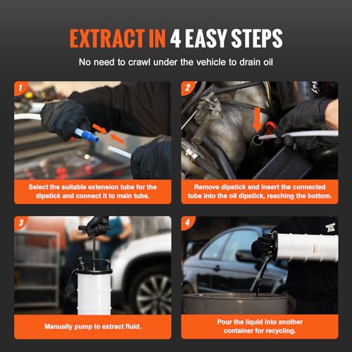 Vevor 1.74 GALLONS FLUID EXTRACTOR 6.5L Manual Fluid Extractor Pump, Oil Changer Vacuum Fluid Extractor thumb #4