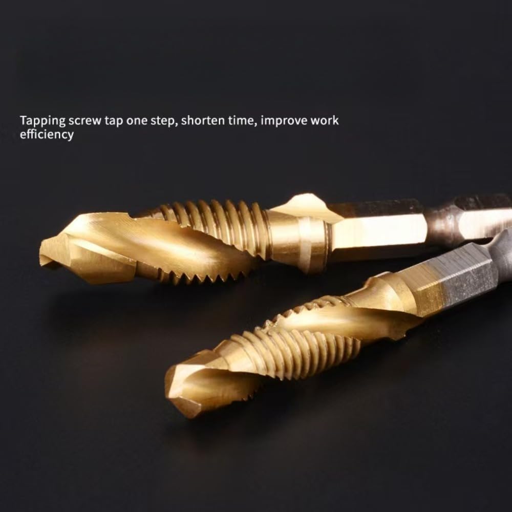 6-Piece Drill & Tap Set - HSS Titanium Threading -7