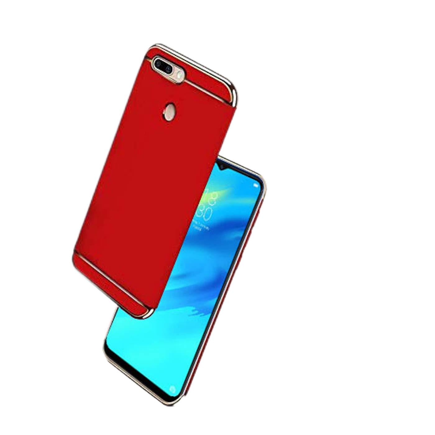 Johra 3 in 1 Matte Finish Full Body Protective Back Cover Case for Oppo F9 Pro - Red (B07L6JXX6H) Amazon Price History, Amazon Price Tracker