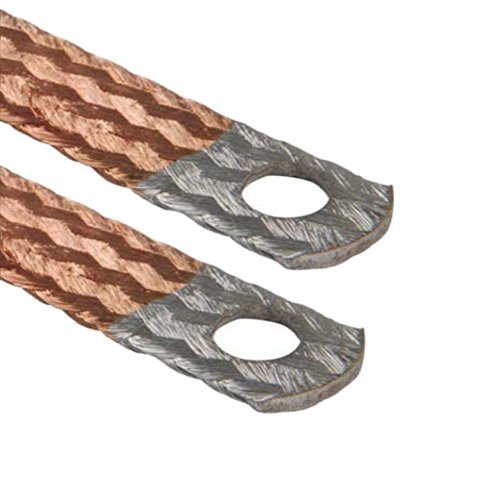 AUPROTEC Tresse de Masse pour Le Moteur avec Les Extrémités de câble étamées Longueur 200 mm 16 mm² 65A