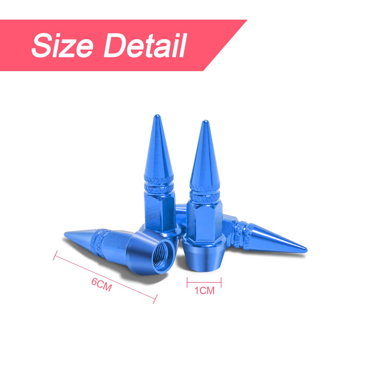 Tappi Valvole Pneumatici In Alluminio - 8 Pezzi Con Anello In Gomma, Per Auto, Bici, Moto - Foto 7