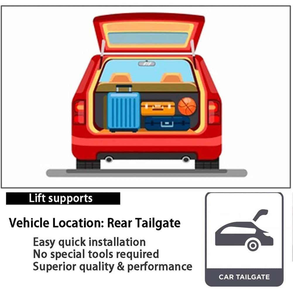 2Piezas Resortes De Gas Maletero Para DACIA LOGAN MCV II Estate 2013, Fibra de carbon Car Trasero Ventana De Cristal Gas Spring Spring Lift Strut Amortiguador Struts Soporte Bar Rod