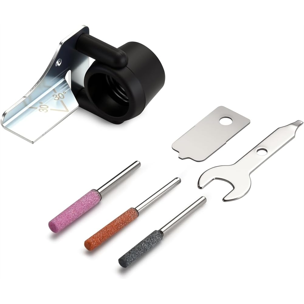 Vjsujehgy Grinding Stone Set for Outdoor Tools with for Sharpening Angle Guide and Attachment Kit for Efficient Blade Maintenance