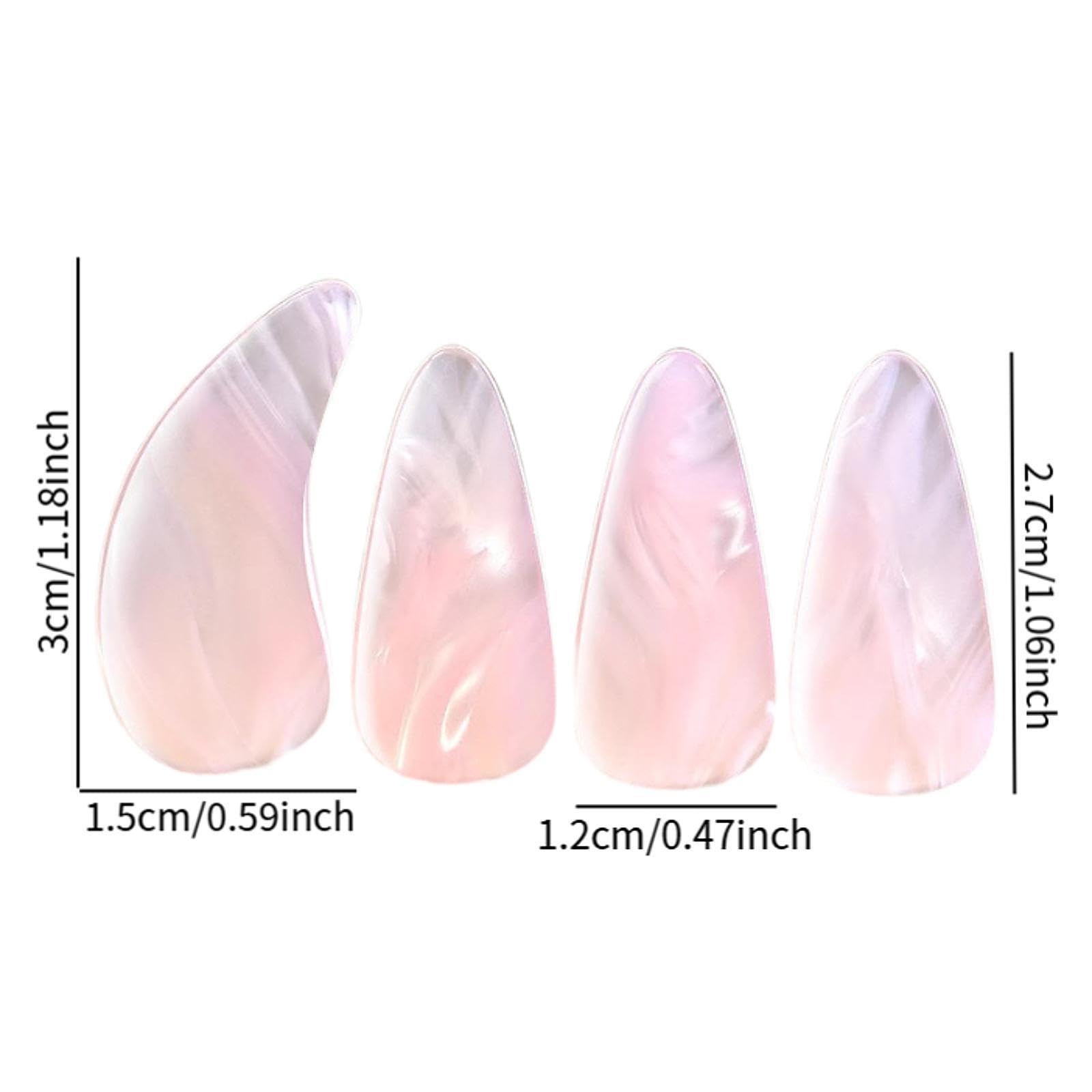 8 Stück Guzheng Finger Picks Erwachsene Professionell Doppelseitig Gebogene Fingernagelschutz Kompakt Und Stabil Aus Pp Angenehmer Sitz für Konzert Pr, Style A