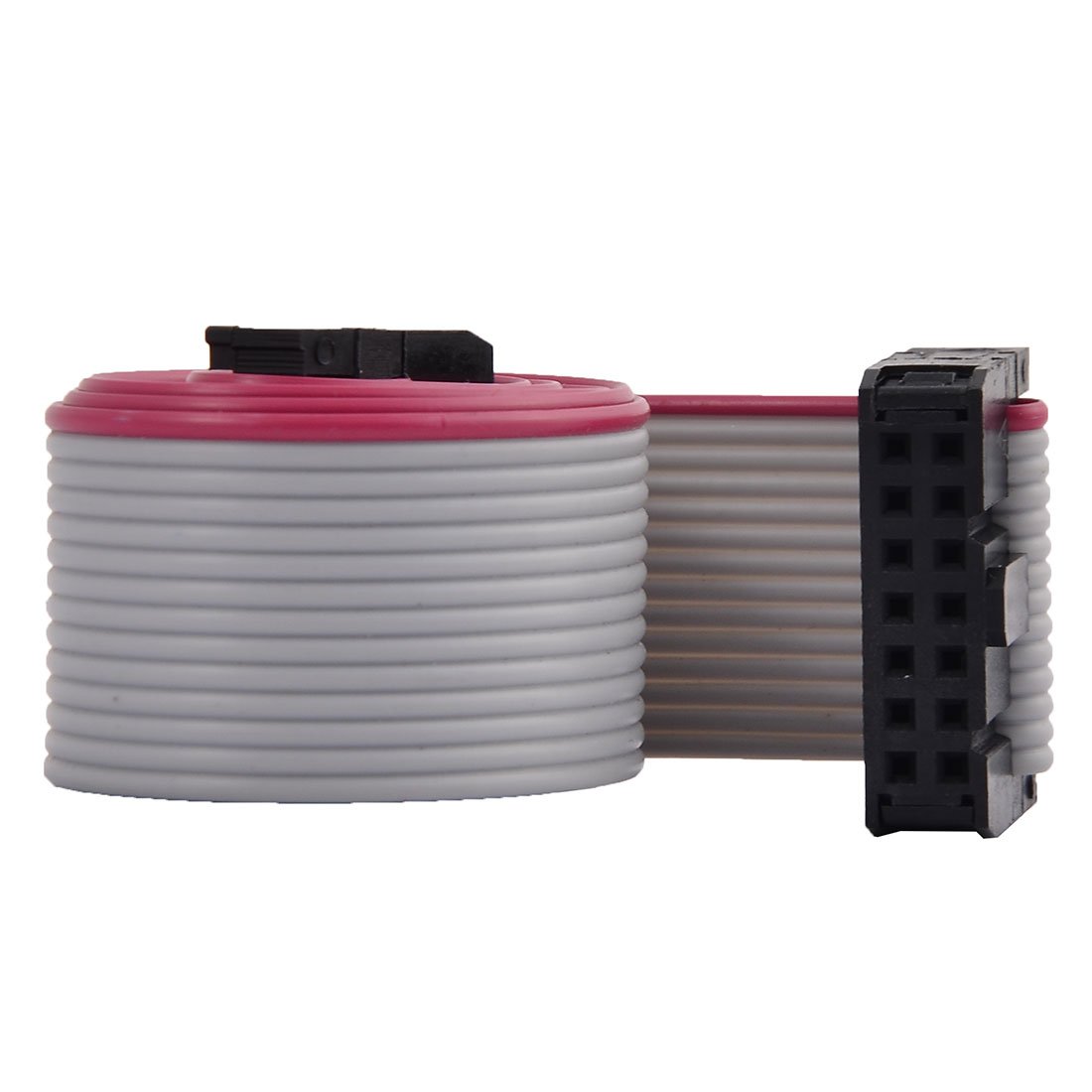 FIYAIIVVERR 2.54mm Pitch 14-Pin IDC F/F Jumper Wire Cable Line Connector 66cm(Línea de conector de cable de puente de cable de puente IDC F/F de 14 pines de 2.54 mm 66 cm