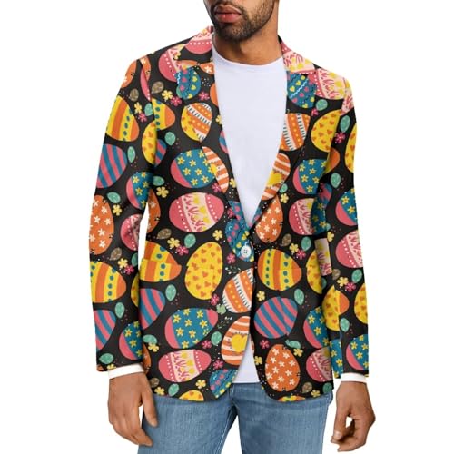 Belidome Fashion Men‘s Blazer Long Sleeve Jackets Suit with Side Pockets, Size XS-5XL, Lightweight Comfy - Main Image