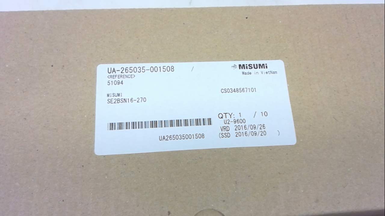 Misumi Se2bsn16-270, Linear Guide Rail, Short Blocks with Dowel Holes Se2bsn16-270