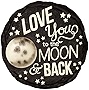 Spoontiques - Garden Décor - Moon & Back Stepping Stone - Decorative Stone for Garden