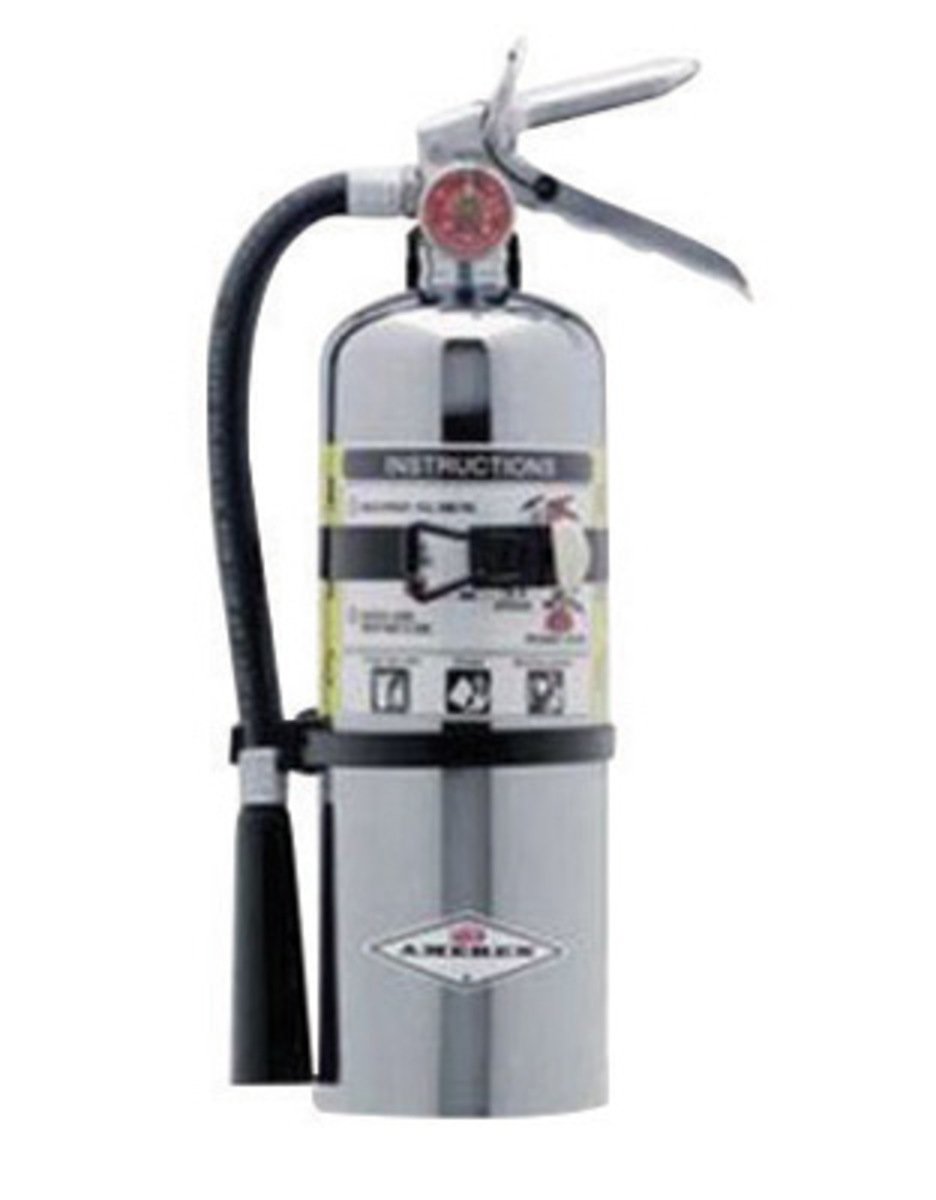 Buy Amerex 500TC, 5lb ABC Dry Class A B C Chrome Fire Extinguisher