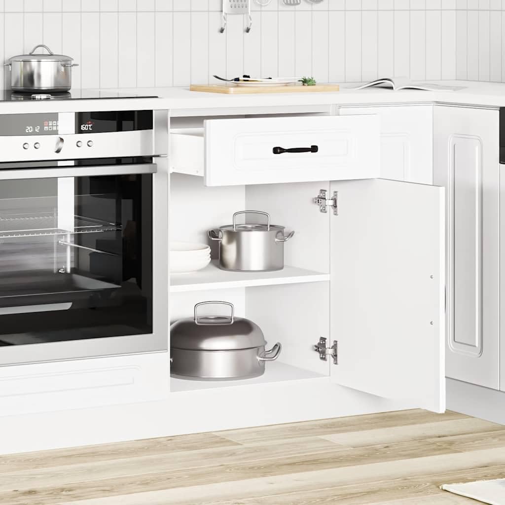 vidaXL Armoire de Cuisine Kalmar Blanc Bois d ingénierie