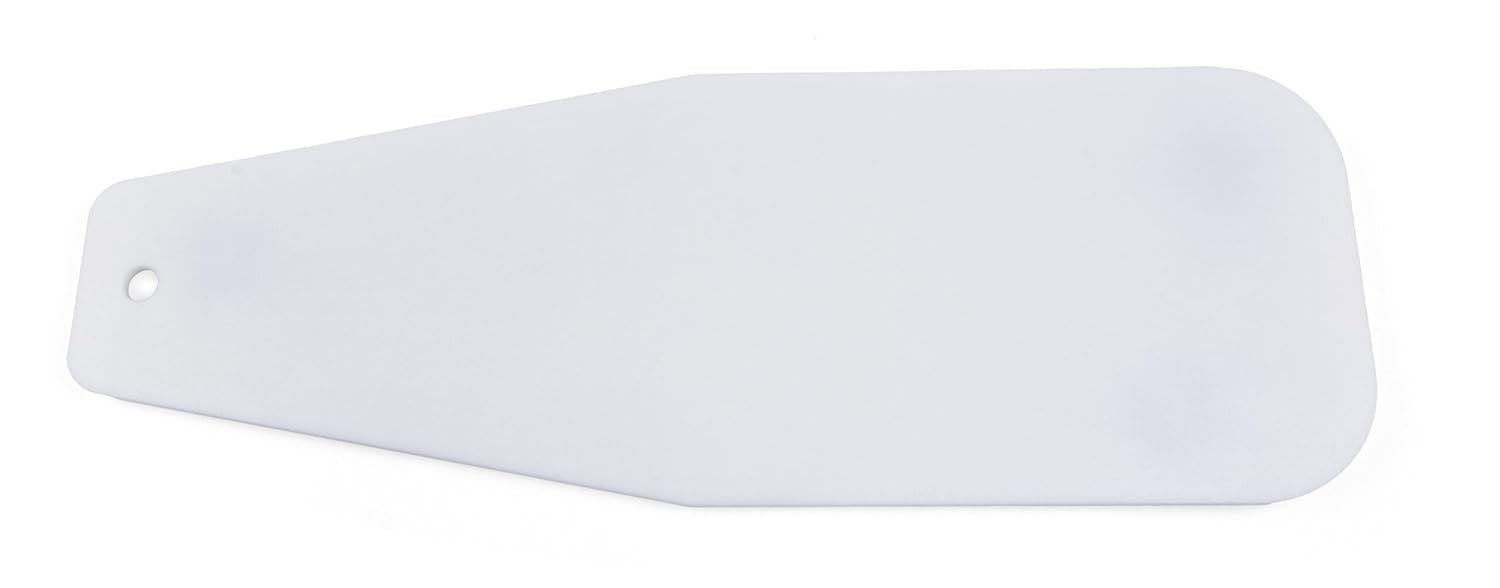Wide Universal Arm Board – Radiolucent HDPE - MRI Safe - Tapered Shoulder End - Smooth Cleanable Surface - White - 31.05″ × 11.5″ × 3/8″ - 1 Pack