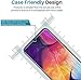 3 Pack LϟK Screen Protector Compatible for Samsung Galaxy A50 A30, Tempered-Glass 9H Hardness, Case Friendly, Installation Tray - Gray