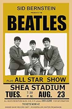 ビートルズポスター 横尾忠則 ビートルズのポスター 102cm×72cm。